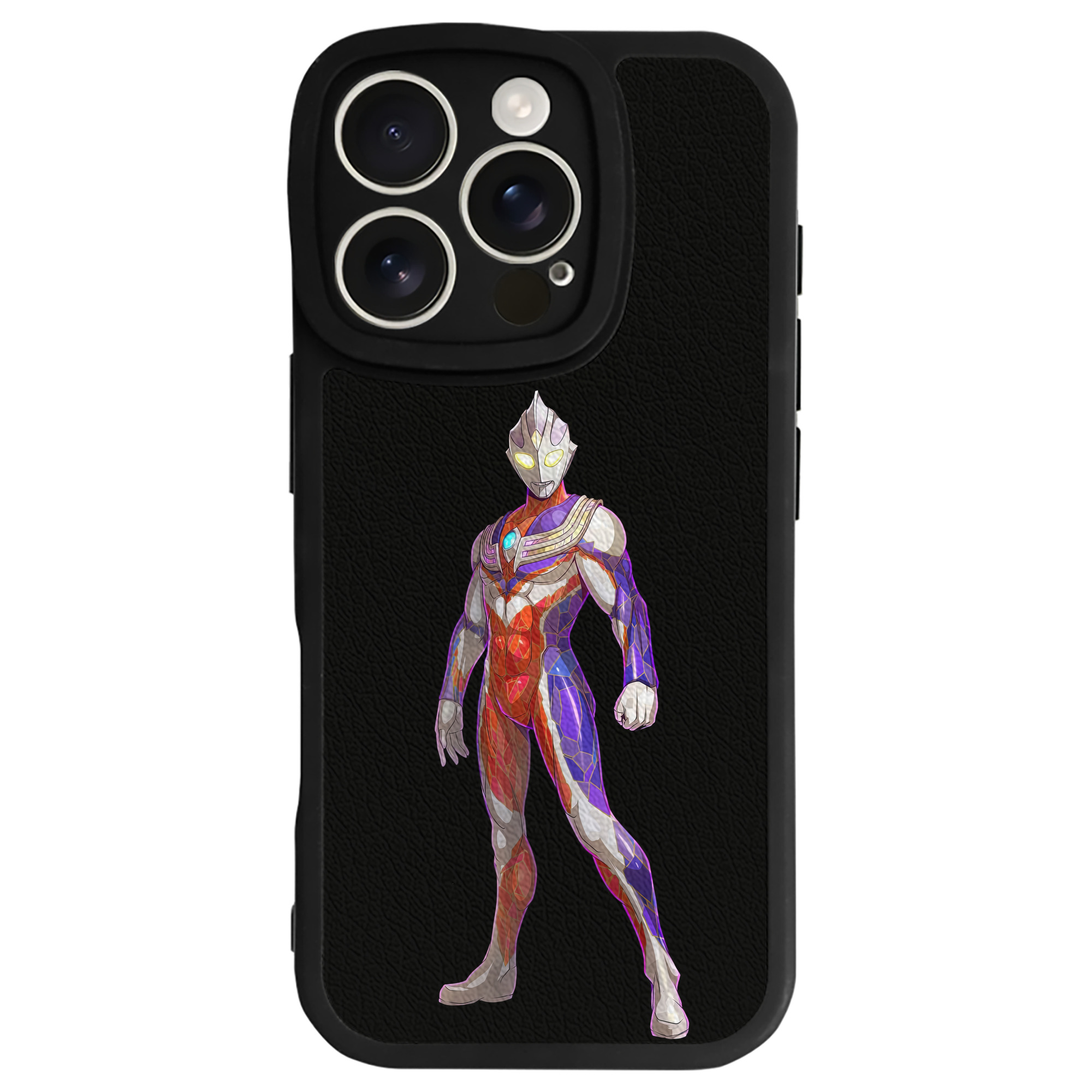 （画像用） ウルトラマン Ultraman 【iPhone 16シリーズ対応】シリコンスマホケース（レザー調） 材質：シリコン